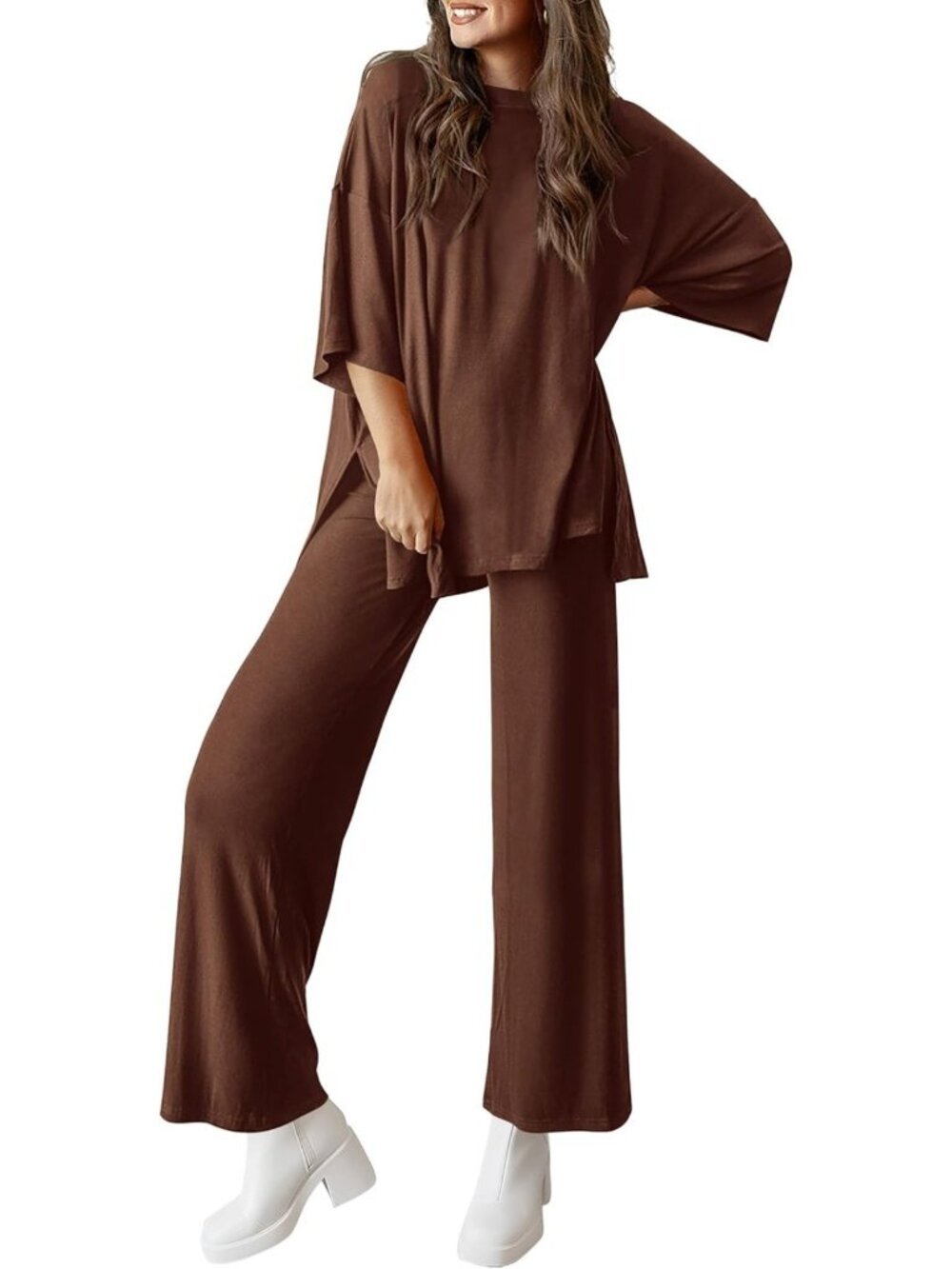Chic Two-Piece Lounge Set for Women | Cozy Matching Outfit | Casual Comfort